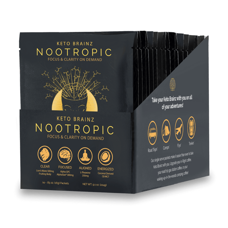 Load image into Gallery viewer, Keto Brainz Nootropics - In Keto Brainz Single Serve Packets - 14ct Box