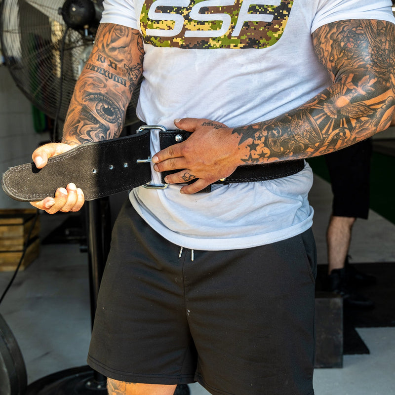 Load image into Gallery viewer, Serious Steel Fitness - Single Prong Powerlifting Belt (10 mm)