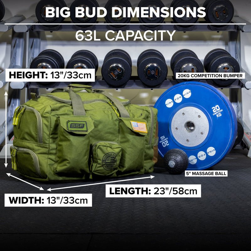 Load image into Gallery viewer, Serious Steel Fitness - Big Bud Duffel Bag (63L)
