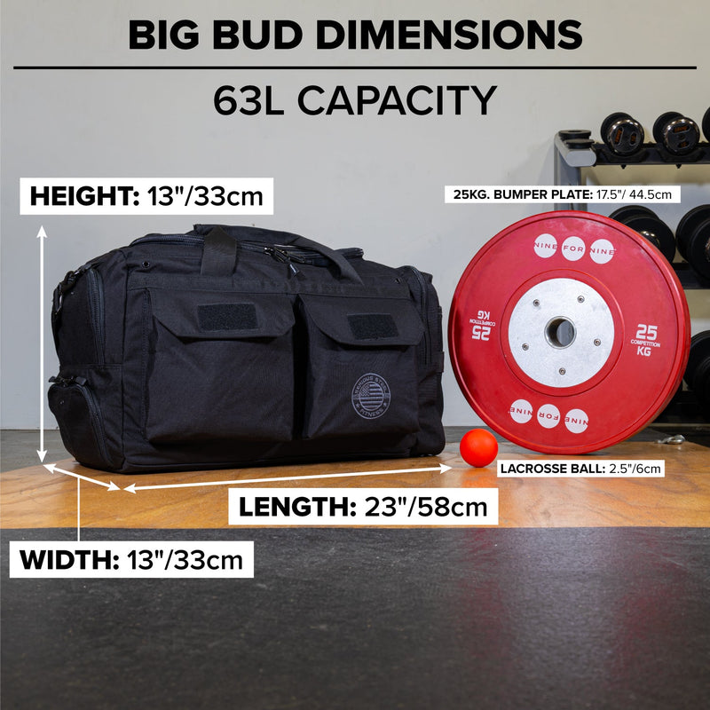Load image into Gallery viewer, Serious Steel Fitness - Big Bud Duffel Bag (63L)