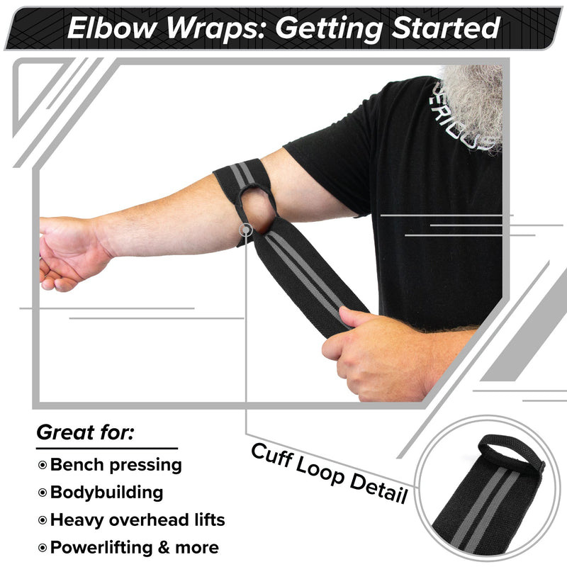 Load image into Gallery viewer, Serious Steel Fitness - Elbow Wraps (Pair)