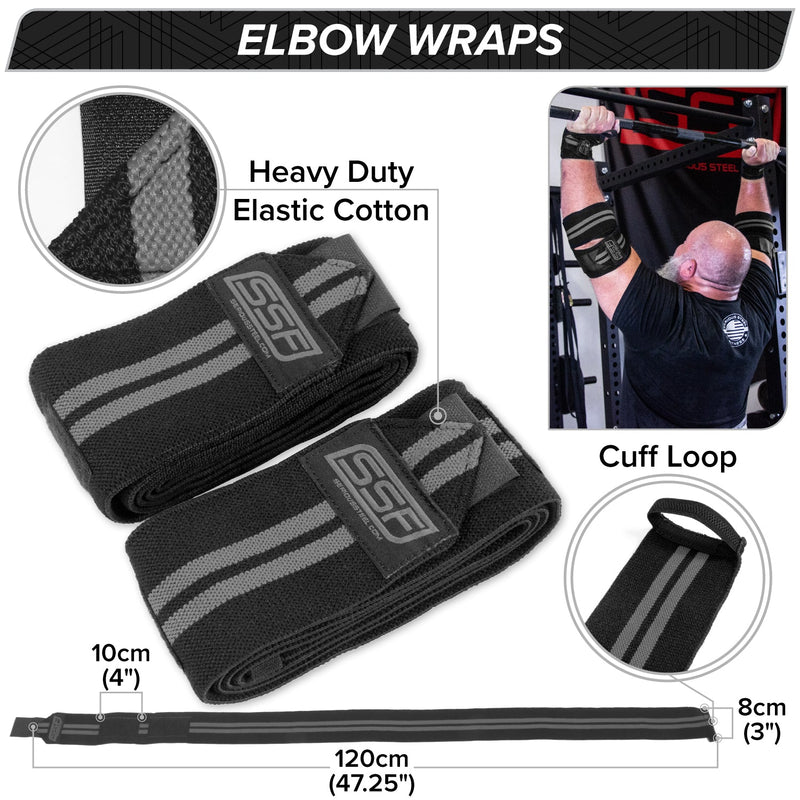 Load image into Gallery viewer, Serious Steel Fitness - Elbow Wraps (Pair)