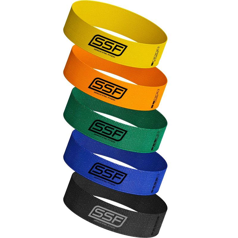 Load image into Gallery viewer, Serious Steel Fitness - Fabric Mini Loop Resistance 5-Band Set