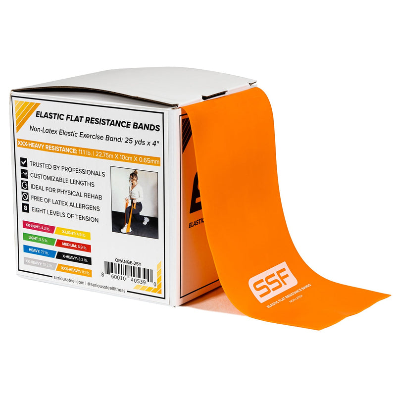 Load image into Gallery viewer, Serious Steel Fitness - Physical Therapy Exercise Bands - 4" x 25 Yards