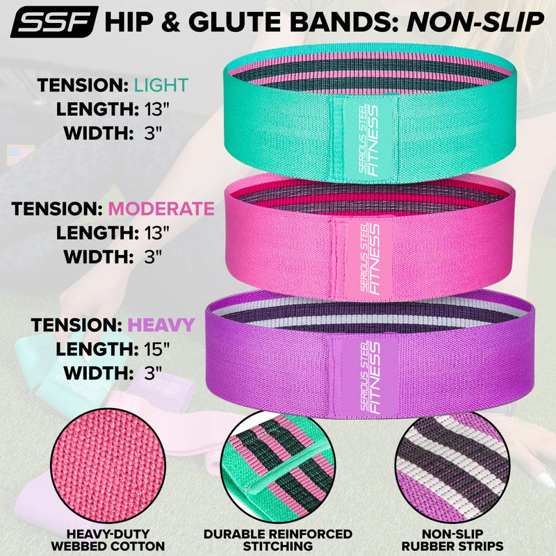 Load image into Gallery viewer, Serious Steel Fitness - Hip & Glute Activation Band (Non-Slip)