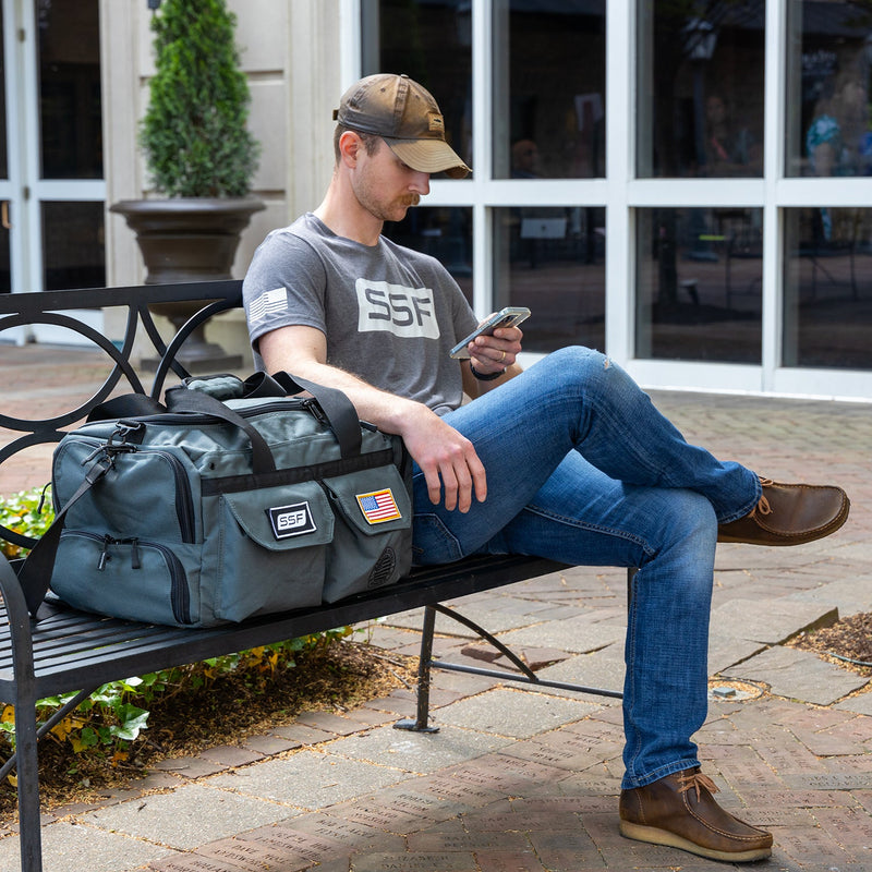 Load image into Gallery viewer, Serious Steel Fitness - Mid Bud Duffel Bag (45L)