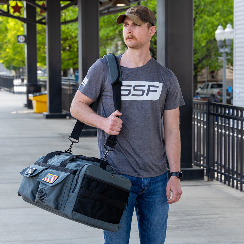 Load image into Gallery viewer, Serious Steel Fitness - Mid Bud Duffel Bag (45L)