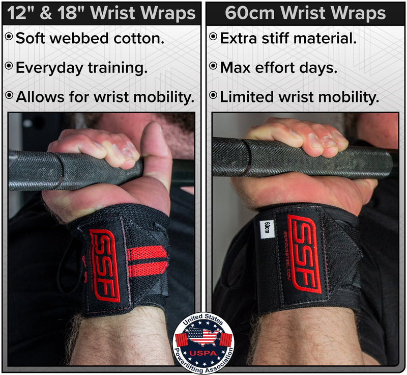 Load image into Gallery viewer, Serious Steel Fitness - Heavy duty wrist wraps (60cm, Black)