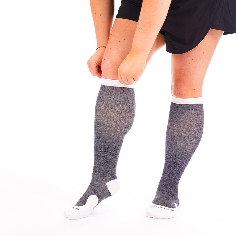 Load image into Gallery viewer, Pro Compression - Marathon Wide-Calf, Heather Slate