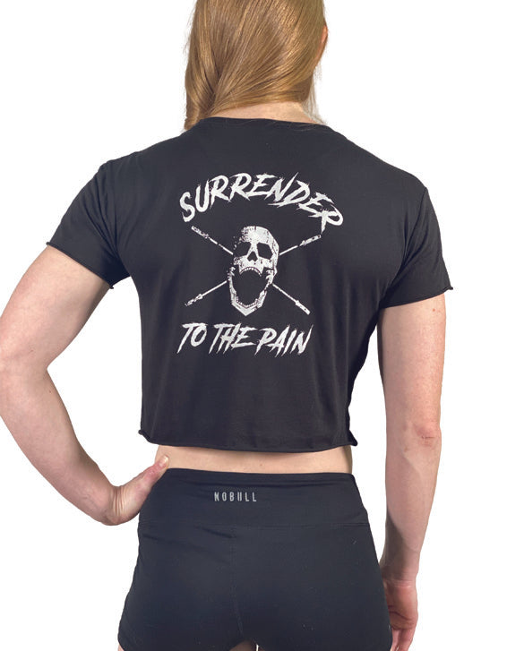 Load image into Gallery viewer, JerkFit - WOMEN'S SURRENDER TO THE PAIN CROP TOP