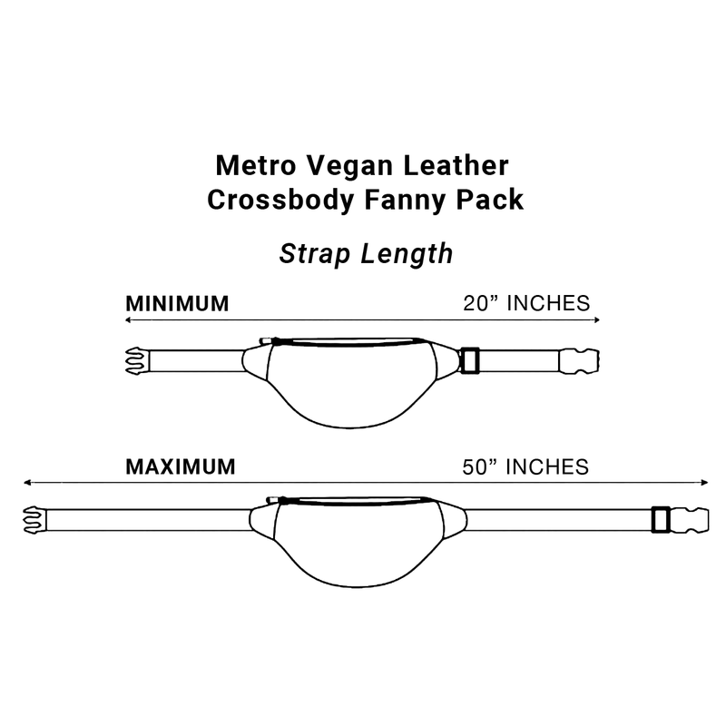 Load image into Gallery viewer, Shield Your Body - Cross Body Fanny Pack - Metro Vegan Leather