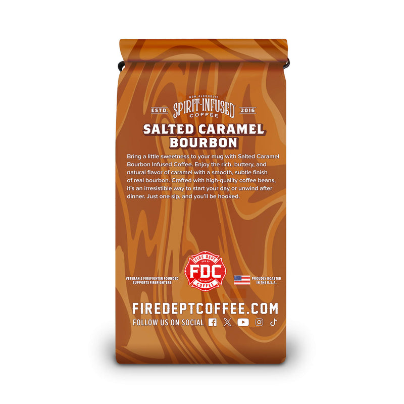 Load image into Gallery viewer, Fire Department Coffee - Salted Caramel Bourbon Infused Coffee
