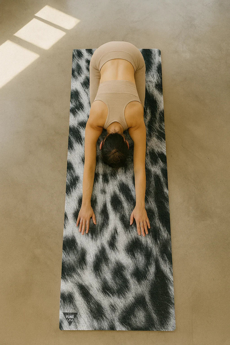 Load image into Gallery viewer, Yune Yoga - Snow Leopard Print Sustainable Yoga Mat – Ultra Grip + Eco PER | Yune