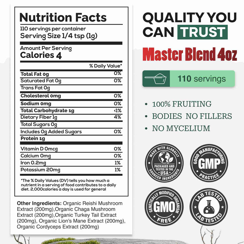 Load image into Gallery viewer, Wild Foods - Master Mushrooms Blend - Vitamins & Supplements