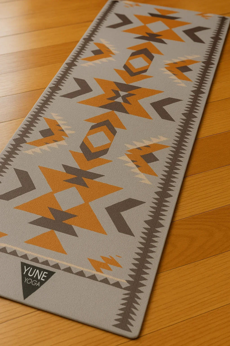 Load image into Gallery viewer, Yune Yoga - Teton Canyon Yoga Mat – 6 mm Extra Thick, Double-Sided Non-Slip, Eco-Friendly PER with Multi-Color Canyon Stripe Design | Yune Yoga