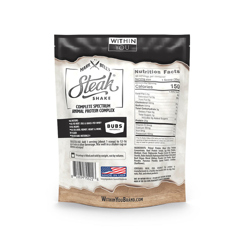 Load image into Gallery viewer, Within You - Unflavored Original Steak Shake