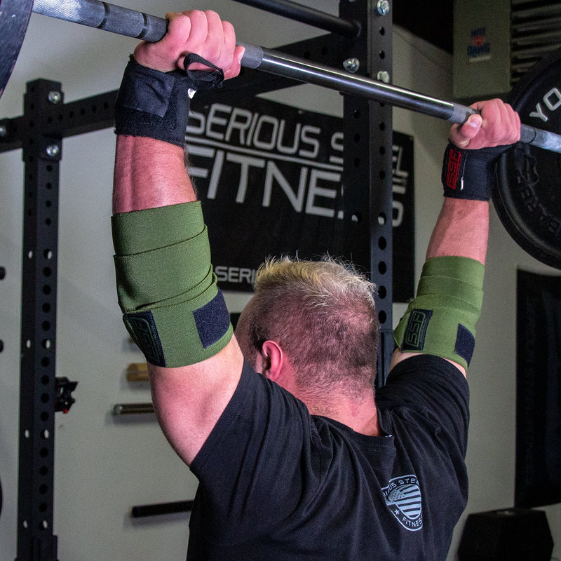 Load image into Gallery viewer, Serious Steel Fitness - Stiff Elbow Wraps 120 Cm (Pair)