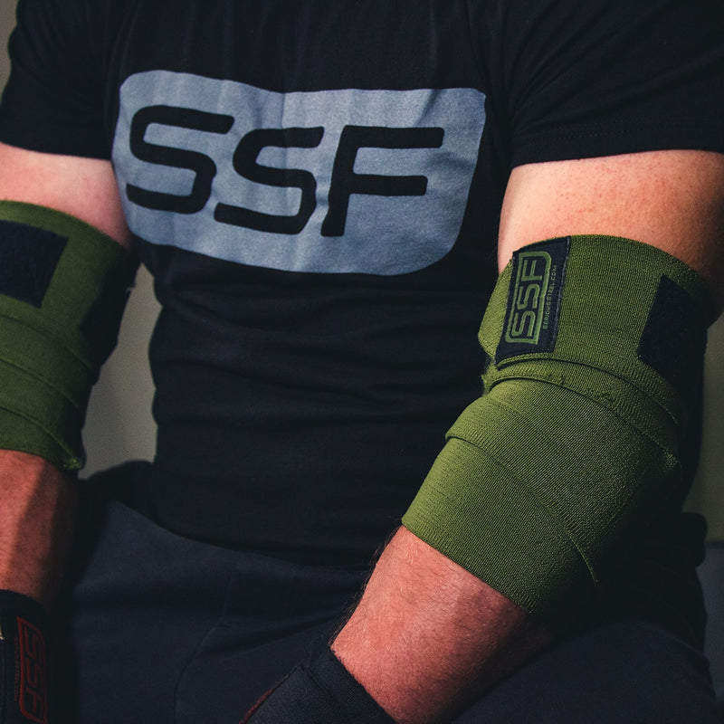 Load image into Gallery viewer, Serious Steel Fitness - Stiff Elbow Wraps 120 Cm (Pair)