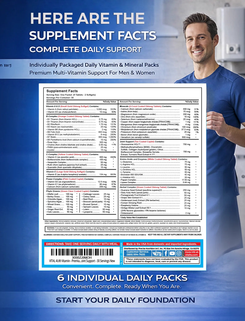Load image into Gallery viewer, Vital 4U - Vitamin Sample Pack - 6 Pouches