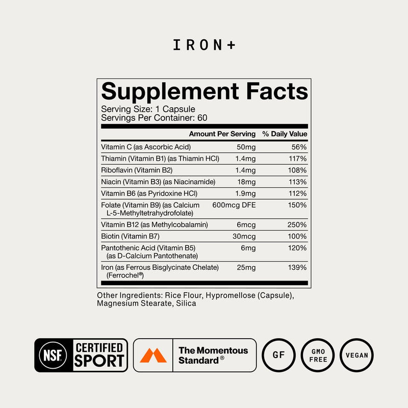 Load image into Gallery viewer, Momentous - Iron+ - Vitamins & Supplements