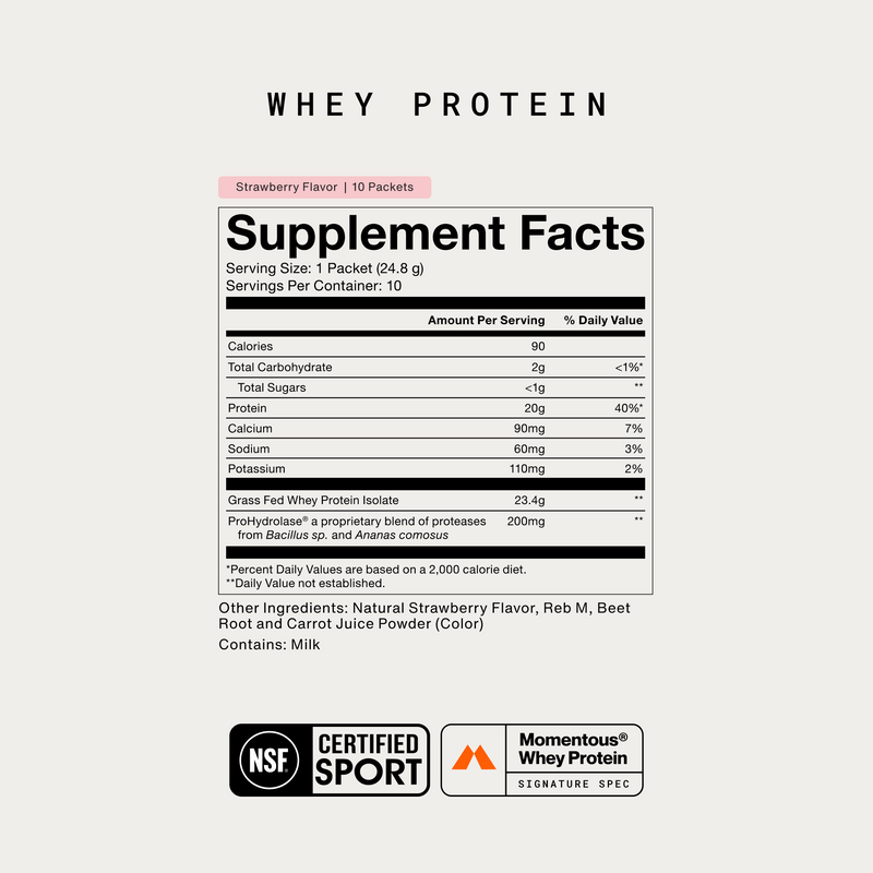 Load image into Gallery viewer, Momentous - Whey Protein Isolate 10-Travel Packs - Protein Supplements