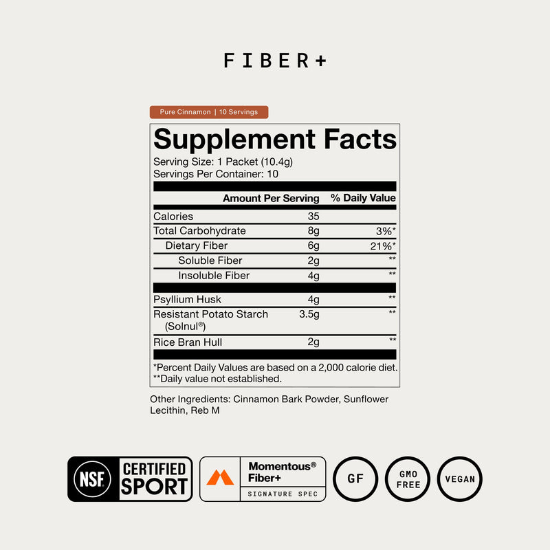 Load image into Gallery viewer, Momentous - Fiber+ 10-Travel Packs - Vitamins & Supplements