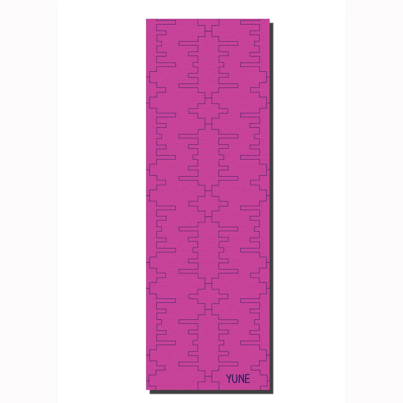 Load image into Gallery viewer, Yune Yoga - Rosy Flow Pro — TE52 6mm Cushioned Yoga Mat