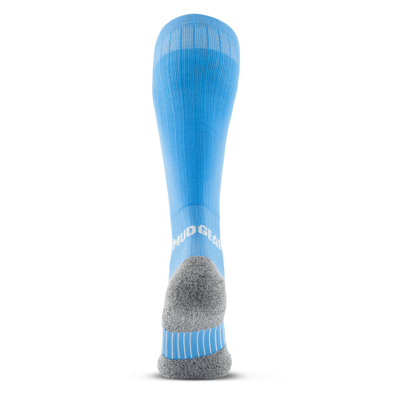 Load image into Gallery viewer, MudGear - Tall Compression Socks (Neon Blue)