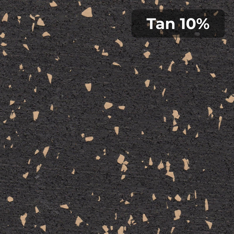 Load image into Gallery viewer, Tan 10% rubber flooring swatch