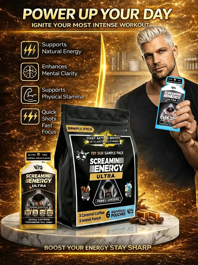 Load image into Gallery viewer, Vital 4U - Screamin Energy Ultra Sample Pack - 6 Pouches
