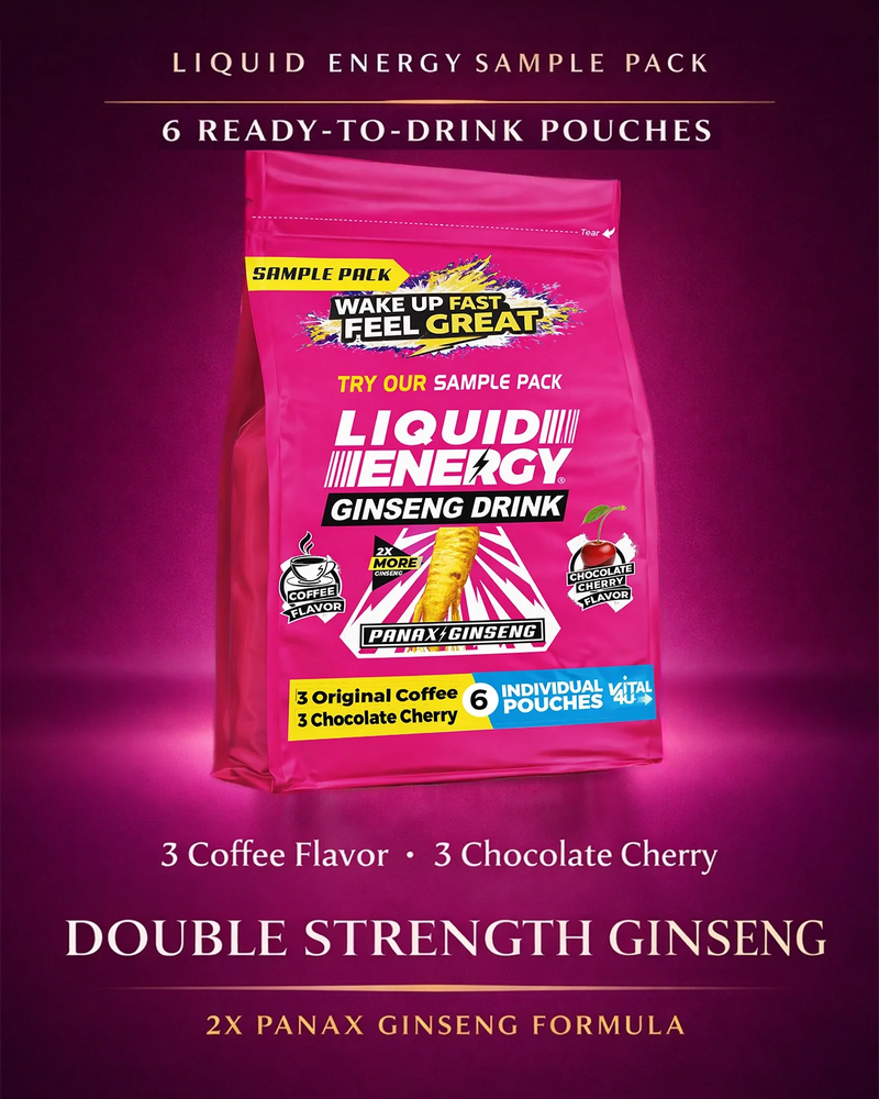 Load image into Gallery viewer, Vital 4U - Liquid Energy Ginseng Sample Pack - 6 Pouches