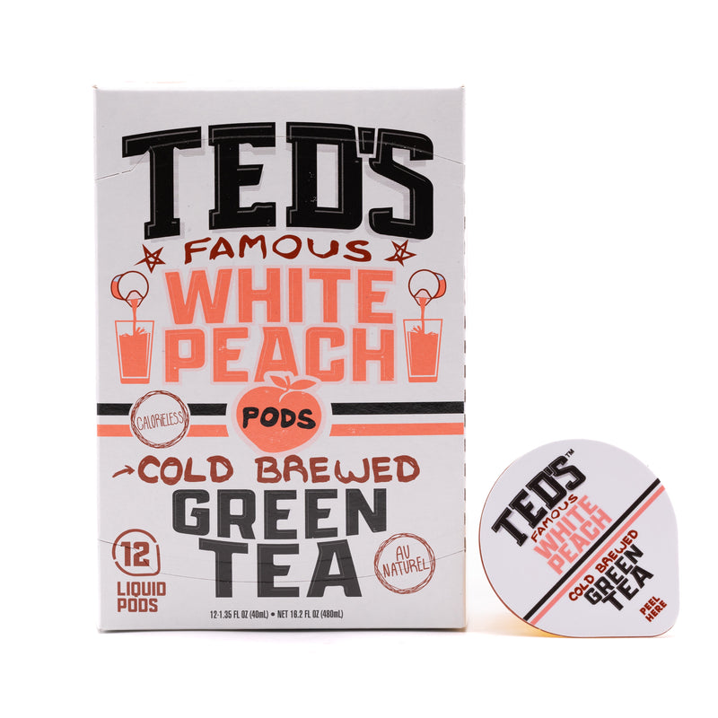 Load image into Gallery viewer, Java House - Ted's - White Peach Cold Brewed Green Tea