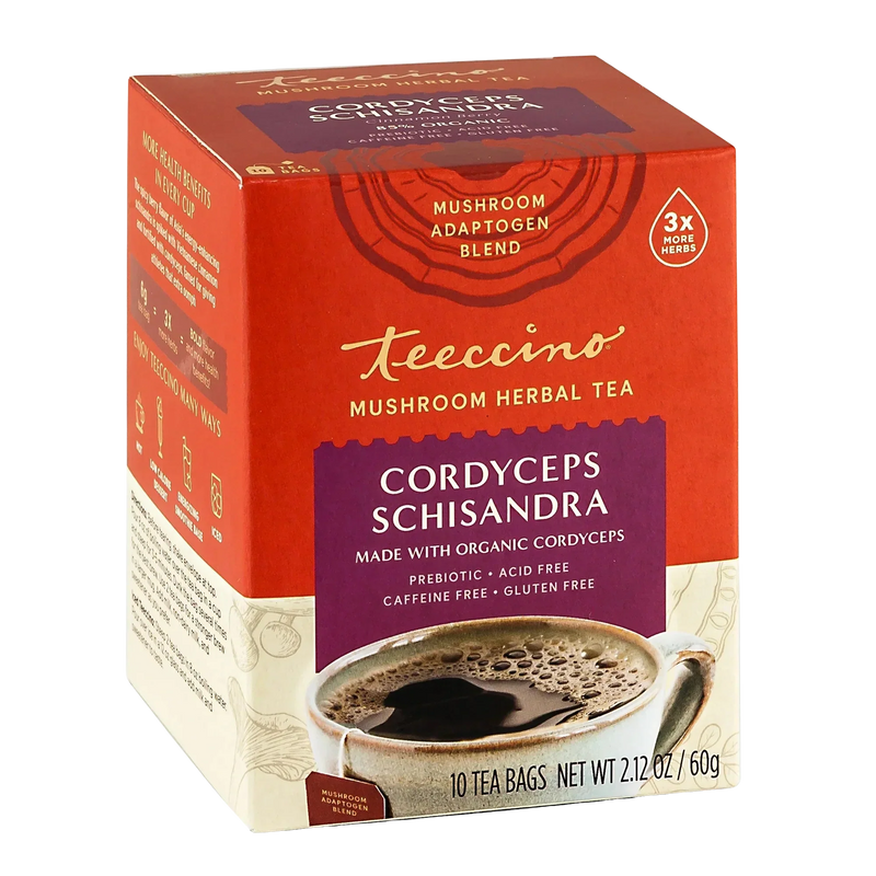 Load image into Gallery viewer, Teeccino - Cordyceps Schisandra Cinnamon Berry Mushroom Herbal Tea