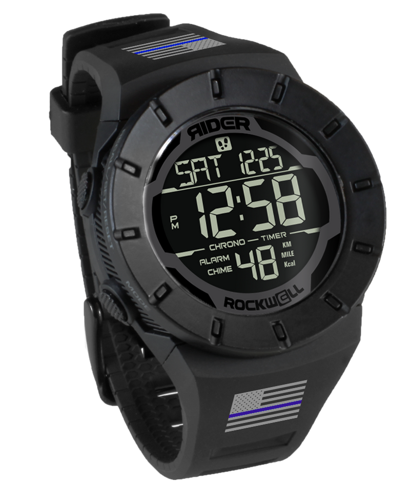 Load image into Gallery viewer, Rockwell Time - Coliseum Fit™ Forum - Police Freedom Edition (Phantom Black) Watch