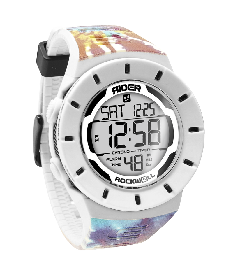 Load image into Gallery viewer, Rockwell Time - Coliseum Fit™ Forum - Samadelic Tie-Dye Edition (White/Black) Watch