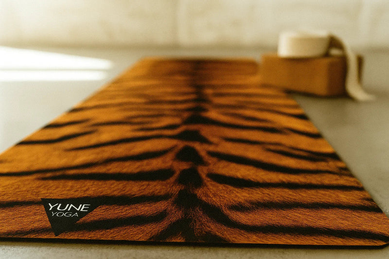 Load image into Gallery viewer, Yune Yoga - Tiger Stripe Non-Toxic Yoga Mat – Bold Design, Earth-Friendly | Yune