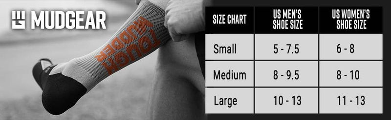 Load image into Gallery viewer, MudGear - Tough Mudder by Mudgear Crew Height Sock