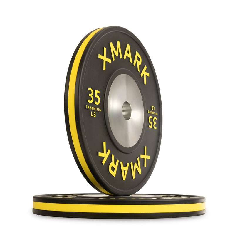 Load image into Gallery viewer, XMARK - Striped Premium IWF Training Bumper Plates (LB) Pairs