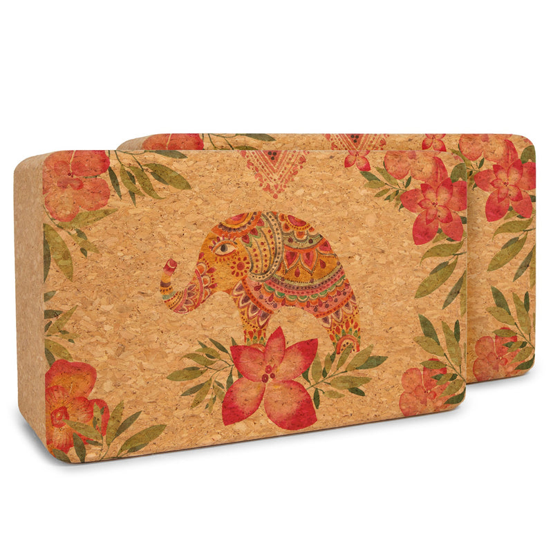 Load image into Gallery viewer, Yoloha Yoga - Artist Cork Yoga Block Set