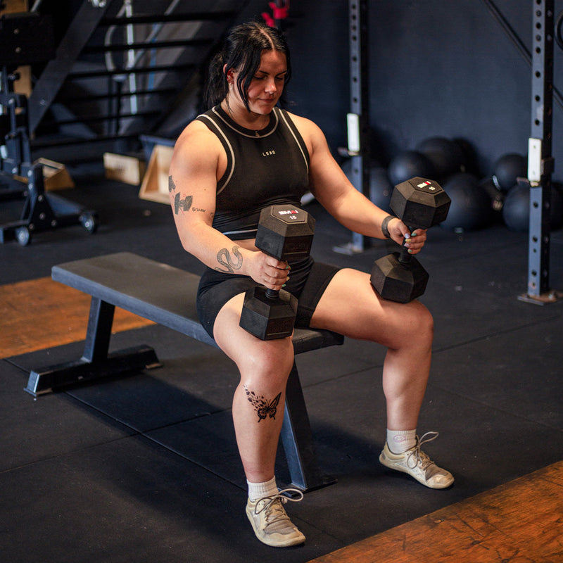 Load image into Gallery viewer, SMAI - Rubber Hex Dumbbells (Pair)