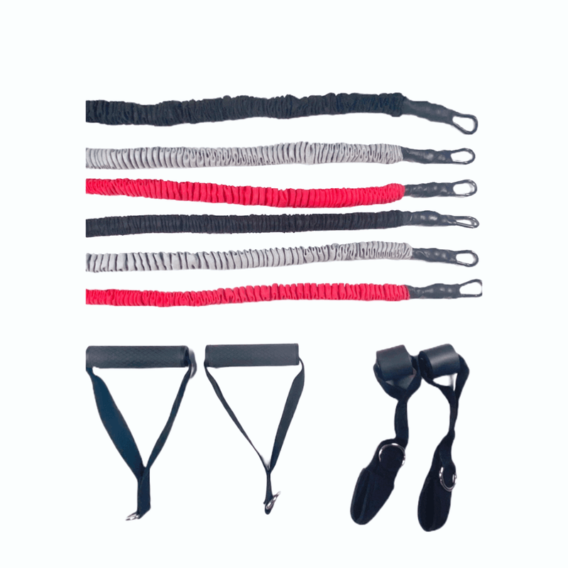 Load image into Gallery viewer, Squat Harness - Resistance Band Superset (3-Pair Snap-Proof Kit)