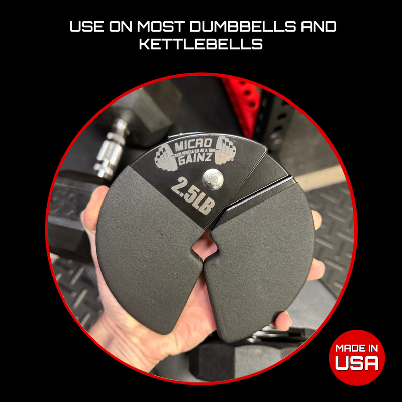 Load image into Gallery viewer, Micro Gainz - Double Pack of Pvc Dip Coated 1.25Lb & 2.5Lb Dumbbell Fractional Weight Plates