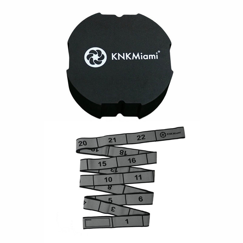 Load image into Gallery viewer, KNKMiami - Circular Yoga Block + Platinum Bundle (24-Loop Medium Band)