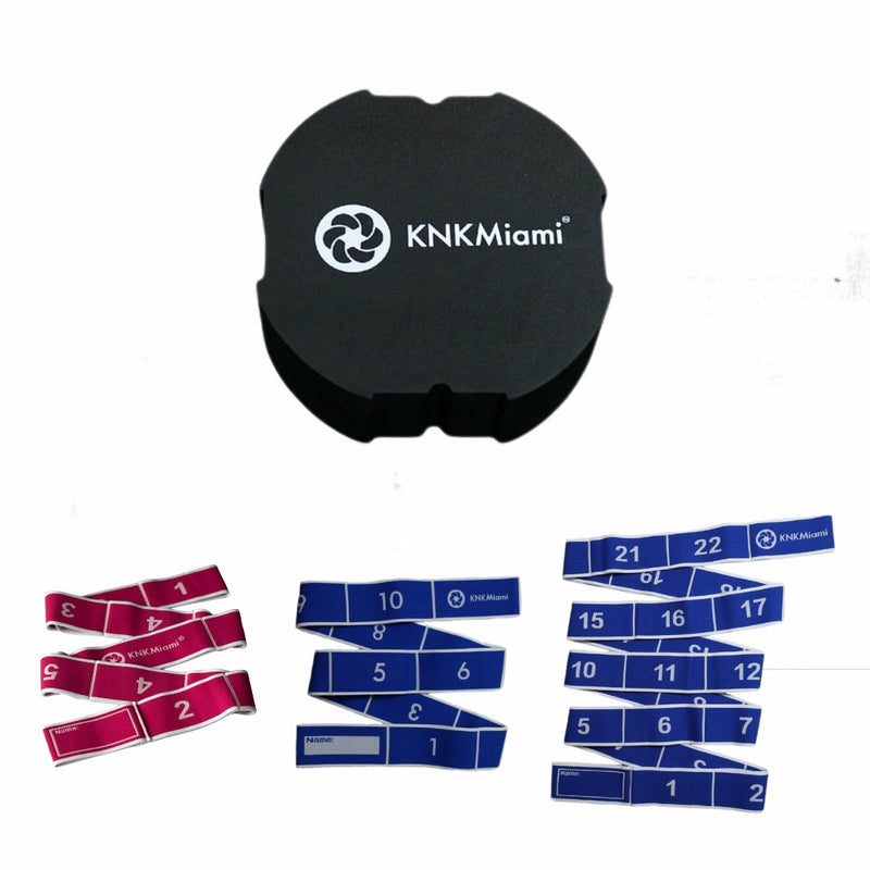 Load image into Gallery viewer, KNKMiami - Circular Yoga Block + 2 Ultra Pro Bundle (12 & 24-Loop Heavy + 11-Loop Light Bands)