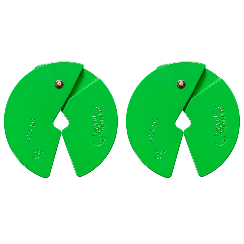 Load image into Gallery viewer, Micro Gainz - 3.75 LB Dumbbell Fractional Weight Plates - Green / 2 Pack