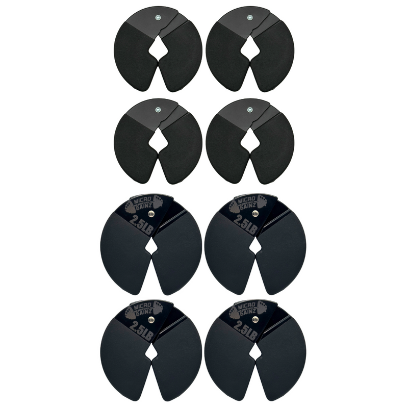 Load image into Gallery viewer, Micro Gainz - Double Pack of Pvc Dip Coated 1.25Lb & 2.5Lb Dumbbell Fractional Weight Plates