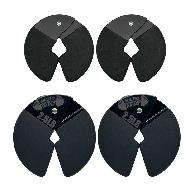 Load image into Gallery viewer, Micro Gainz - Double Pack of Pvc Dip Coated 1.25Lb & 2.5Lb Dumbbell Fractional Weight Plates