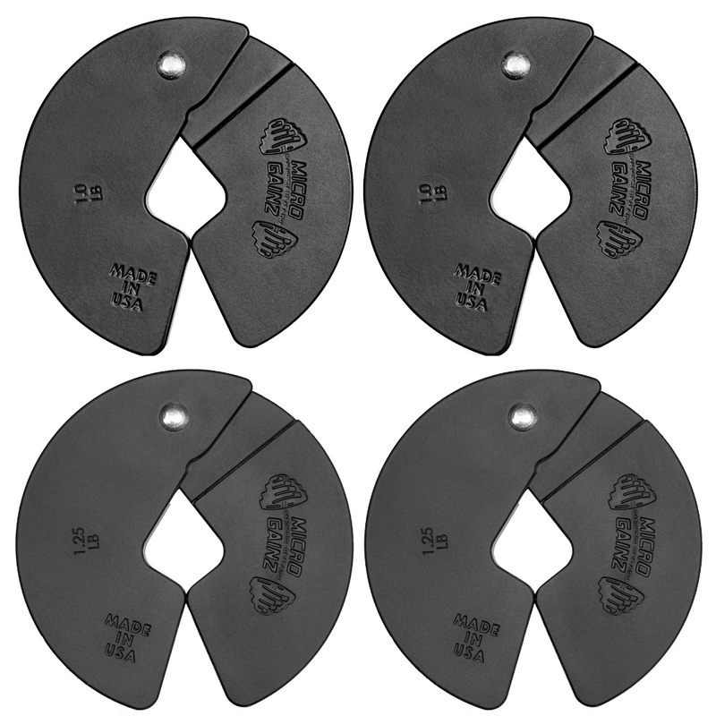 Load image into Gallery viewer, Micro Gainz - Double Pack of 1lb & 1.25lb Dumbbell Fractional Weight Plates