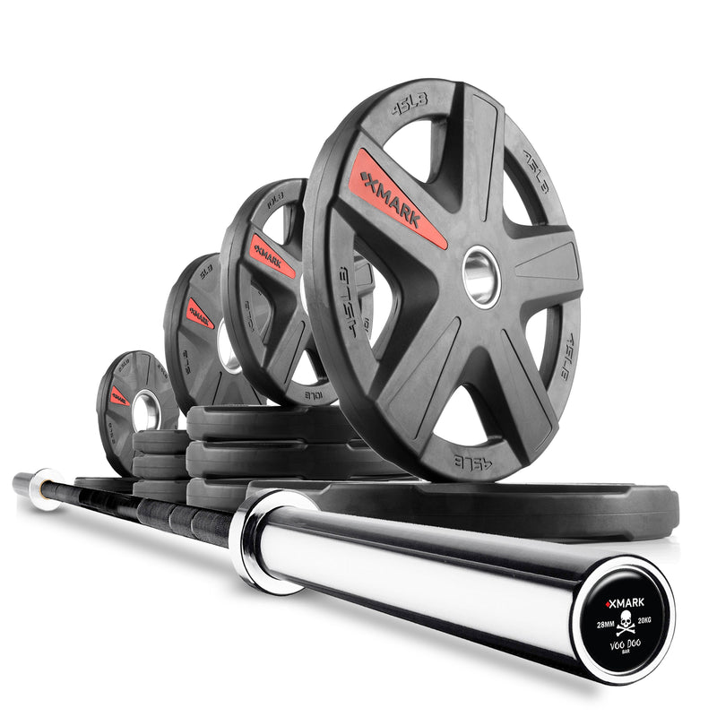 Load image into Gallery viewer, XMARK - Texas Star Olympic Weight Plates and Olympic Barbell Sets