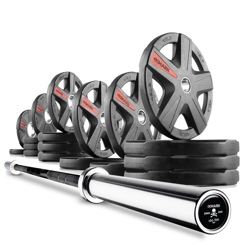 Load image into Gallery viewer, XMARK - Texas Star Olympic Weight Plates and Olympic Barbell Sets